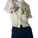 Rails Gretta Embroidered Floral Button Down T Shirt Photo 0