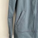 Zella  Womens Gray Full Zip Athletic Jacket Thumbholes Size Small Photo 5