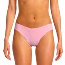 We Wore What  Delilah Mid-Rise Bikini Bottom Pink Size Large New With Tags Photo 0