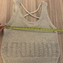 Rebecca Minkoff  Reina Metallic Silver Knit Tank Top! Photo 6