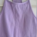 Krass&co J.o& Light Support Seamless Rib Knit Tank Top, Lilac/Lavender Tank, Size M-L Photo 3