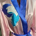 Vintage Natori Pink Colorblock Kimono Robe w/ Abstract Floral/Bird Design Size M Size M Photo 4