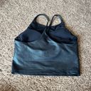 Old Navy  Go-Dry dark green shimmery sports bra tank Photo 2