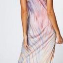 Young Fabulous and Broke Young, Fabulous & Broke Satin Pastel Tie Dye Cowl Dress Photo 1