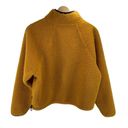 Joy Lab Women Sherpa sweatshirt pullover half zip Long Sleeve High Neck Yellow S Photo 5