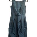 Alfred Sung  Midnight Blue Sleeveless  Cocktail Length Dress Double Skirt Size 8 Photo 0