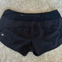 Lululemon Black Speed Up Shorts 2.5” Photo 1