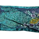 Decorated Originals Scarf with Fring Crushed Velvet Peackcok and Floral … Photo 0