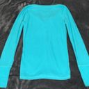 Aeropostale Women’s size large teal  original brand long sleeve shirt V neck Photo 6