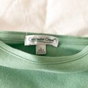 Coldwater Creek Teal Long Sleeve Top Size Large Photo 2