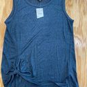 Bobeau  Tank Top Women's Medium Blue Side Knot Crew Neck Sleeveless Pullover B62 Photo 0