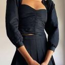 Petal Aritizia Sunday Best  Blouse Black Cropped Photo 0