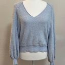 Free People  boucle found my friend sweatshirt top shirt nubby cotton cropped Os Photo 1