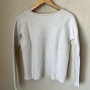 Helmut Lang Ivory Boxy Wool Blend Sweater Photo 7