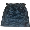 H&M Paper Bag Waist Vegan Leather Skirt Photo 0