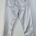 Topshop Moto Mom White With Black Stripe Shiny Jeans 28 Photo 2