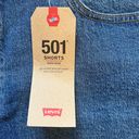 Levi’s NWT Levi's 501 Womens High Rise Frayed Raw Hem Button Fly Shorts Plus Size 20W Photo 3