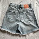 ZARA Vintage Style Ultra High Waisted Distressed Light Wash Denim Shorts 4/26 Photo 4