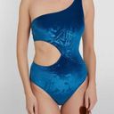 Solid & Striped NWT  Claudia One Piece Swimsuit in Aqua Velvet Size XS Photo 2