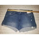 Arizona Jeans NWT Arizona Jean Co Jrs Size 23 Mid-Rise Blue Jean Denim Shortie Shorts 2.5" Photo 3