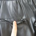 ZARA  Blogger Favorite Black Faux Leather Straight Leg Pants Large Photo 6