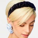 Lele Sadoughi NEW -  - Jet Dot Velvet Kelly Headband Photo 0