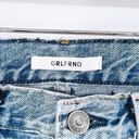 GRLFRND  Tatum Straight Leg Crop Jeans Curved Frayed Hem NWOT Photo 5