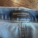 Banana Republic  High Rise Wide Leg Crop Cutoff Blue Jeans Size 24 Photo 5