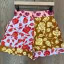 Zimmermann NWOT  The Lovestruck Spliced Silk Shorts in Mixed Roses Print Size 1/M Photo 3