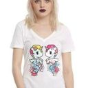 Tokidoki  Mirrored Mermicorno White Graphic T-Shirt Size XL NWOT #0045 Photo 0