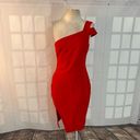 Likely  packard red one shoulder pencil fit dress size 8 Photo 2