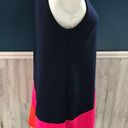 Slate + Willow  Navy Color Block Halter Keyhole Photo 3