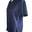 Nike  452885 Ladies Dri-FIT Sport Swoosh Pique Polo Top Midnight Navy Large Photo 2