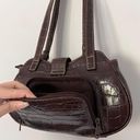 Brown Leather Buckle Purse Photo 3