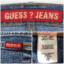 Guess  (32) Women's Y2K Blue Medium Wash Cut Off Bermuda Jean Shorts Denim Photo 96