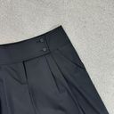 BCBGMAXAZRIA  Mandy Pleat Front Culotte Shorts Black 4 Wool Photo 4