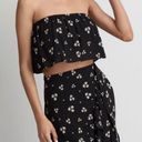 American Eagle AE Black Floral Mix & Match 2 Piece Maxi Skirt + Strapless Tube Top Photo 2