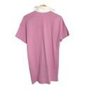 Everlane  Organic Cotton Polo Dress Pink White Womens Size Medium Short Sleeve Photo 4