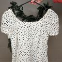 Loft | women white dress with black polka dots open back dress Photo 0