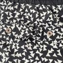 Sequin Hearts  Triangle Shapes Shorts, Black, White Photo 3