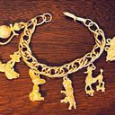 Krass&co Vintage HOB  Cat Mouse Animal Charm Bracelet Gold Tone Jewelry House Borvani Photo 1