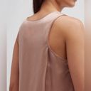 Mulberry Lunya Washable  Silk Split Back Tank Top in Otium Tan Pajamas Lounge Photo 3