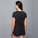 Lululemon Run For Days Short Sleeve Tee T-Shirt in Black Camo Camouflage Stripe Photo 1