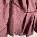 Lululemon  Warm Your Core Long Sleeve Tee Heathered Bordeaux Drama W-324 Size 4 Photo 12