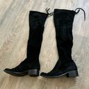 Charles David black velvet high knee Boots size 6. Photo 0