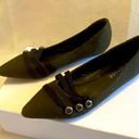 Rampage  military industrial pointy toe flats green felt buckle size 9 steampunk Photo 0