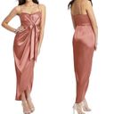 After Six  Satin Tie Waist Sheath Bridesmaid Formal Dress Style 6828 Size 10 NWT Photo 1