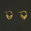 18K Gold Plated Love Heart Hoop Earrings for Women Photo 0