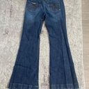 Chip & Pepper C7P Chip Pepper Women's Y2K Wide Leg Dark Wash Ultra Flare Denim Jeans Sz 9 Photo 3