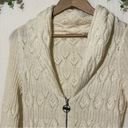 DKNY  Cardigan Open Knit Sweater Full Zip 3/4 Sleeve XS Photo 2